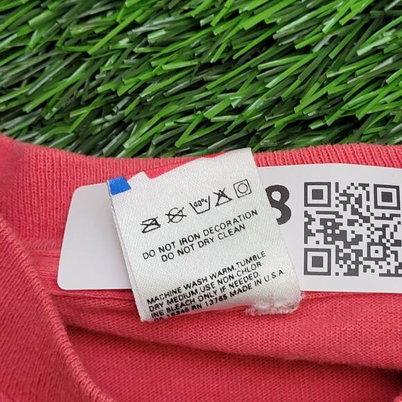 Vintage 1991 University-of Italy Shirt Womens Medium 18x26 Pink - Picture 8 of 15